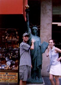 Brent, Rose, and the Statue of Liberty